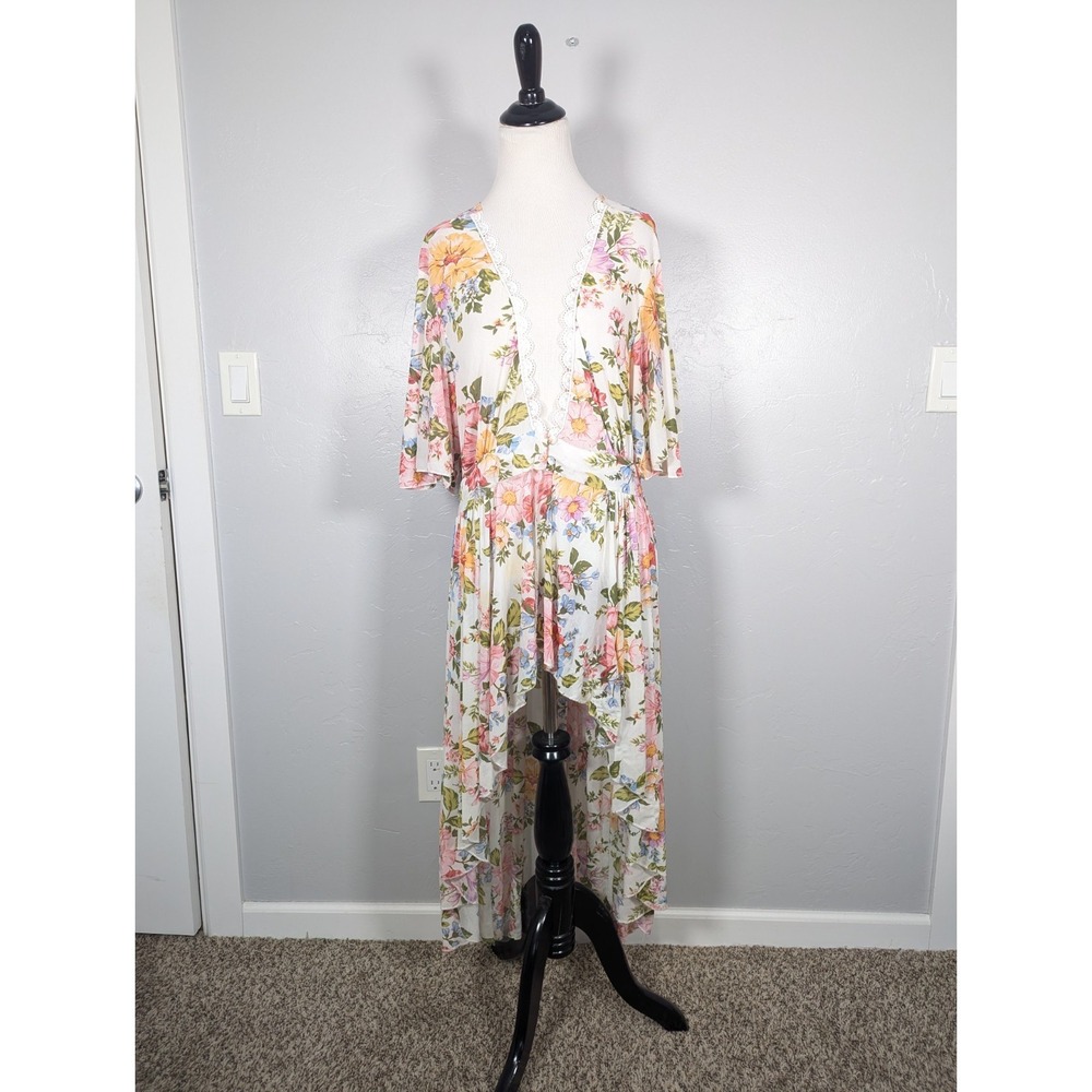 L.I.F.E. Love is for Eternity XL Floral Sheer Cover Up‎ Cottagecore Coquette